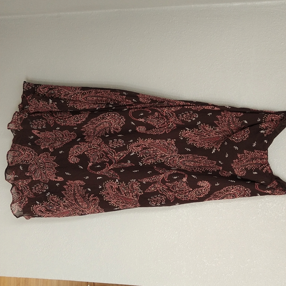 East 5th pink and brown skirt